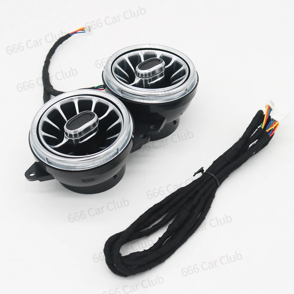 7/64 Farben LED-Entlüftungsöffnung für Mercedes Benz W222 S-Klasse S350 S450L S500 S560 Innenumgebungslicht RGB-Turbinendüsen Refit