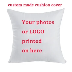 DIY Customized Throw Pillow Custom Cushion Cover Home Decorative Square Wedding Pets Baby Picture Print Pillowcase Gift