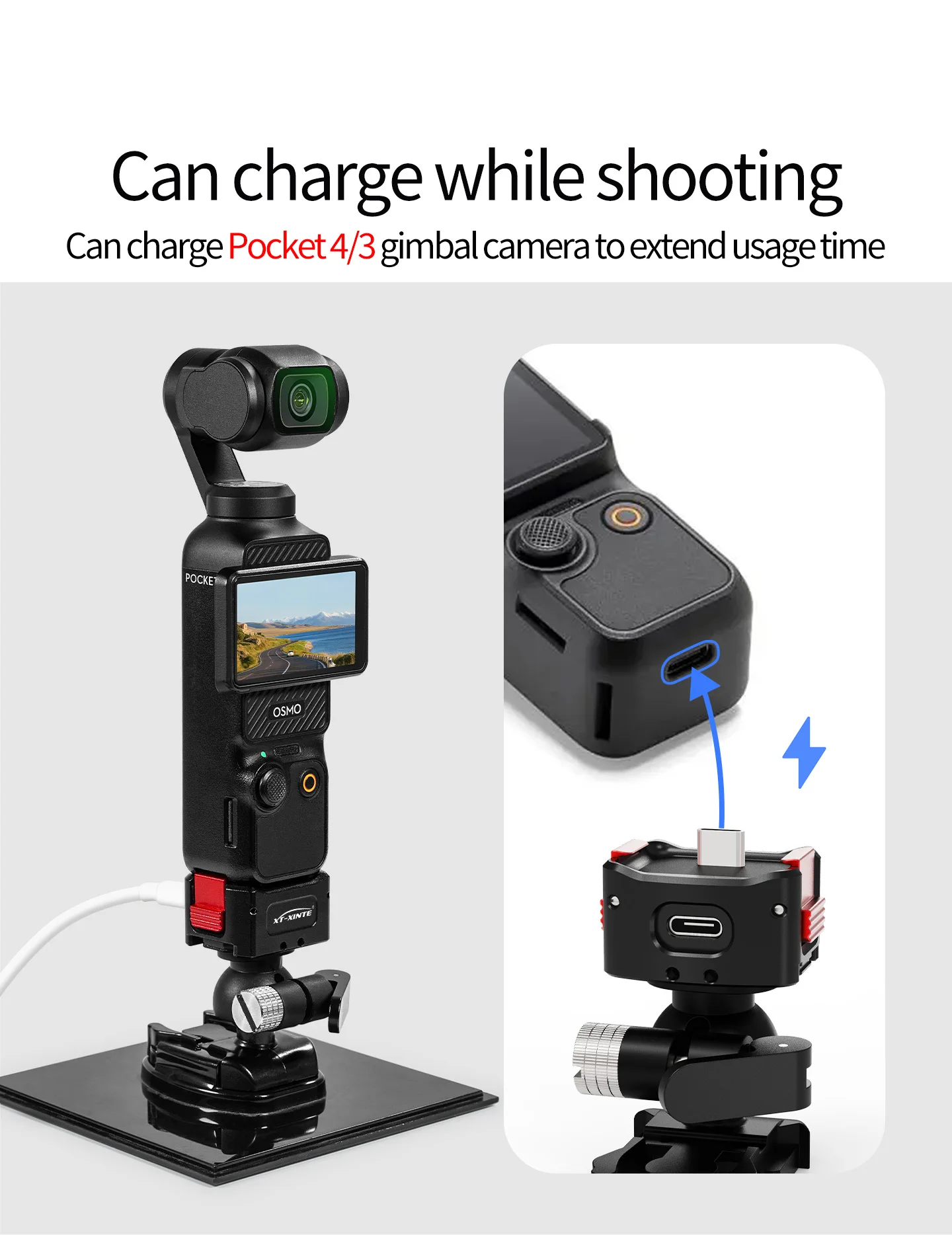 17MM Kugelkopf Action Kamera Schnellverschluss Schnalle Basis für GoPro Insta360 DJI Osmo Tasche Magnetische Motorrad Halterung – Detail 22