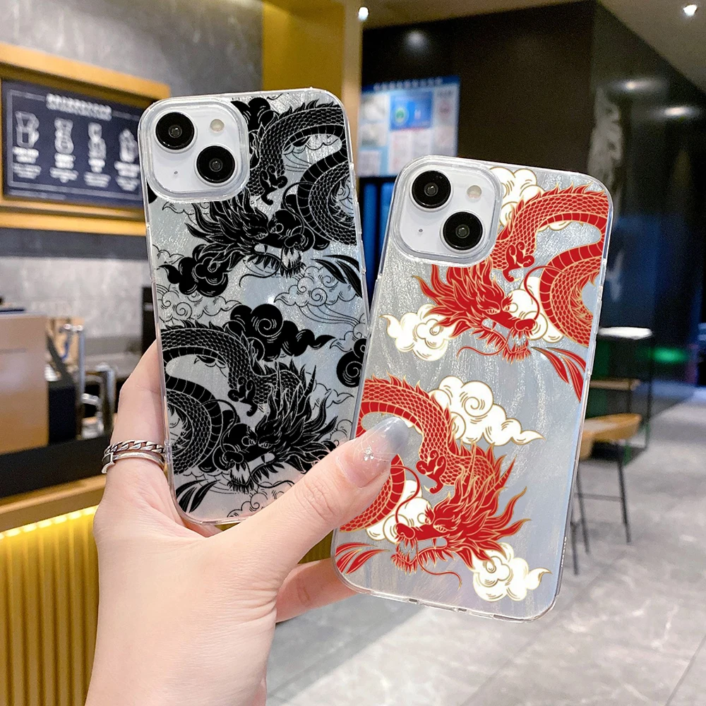 Dragon Clouds Line Art Tiger Phone Case Cover FOR OPPO A18  A11 X K A9 A8 A7 N AX7 AX5 A5 A3X A3 A2 X M A1 S PRO 5G