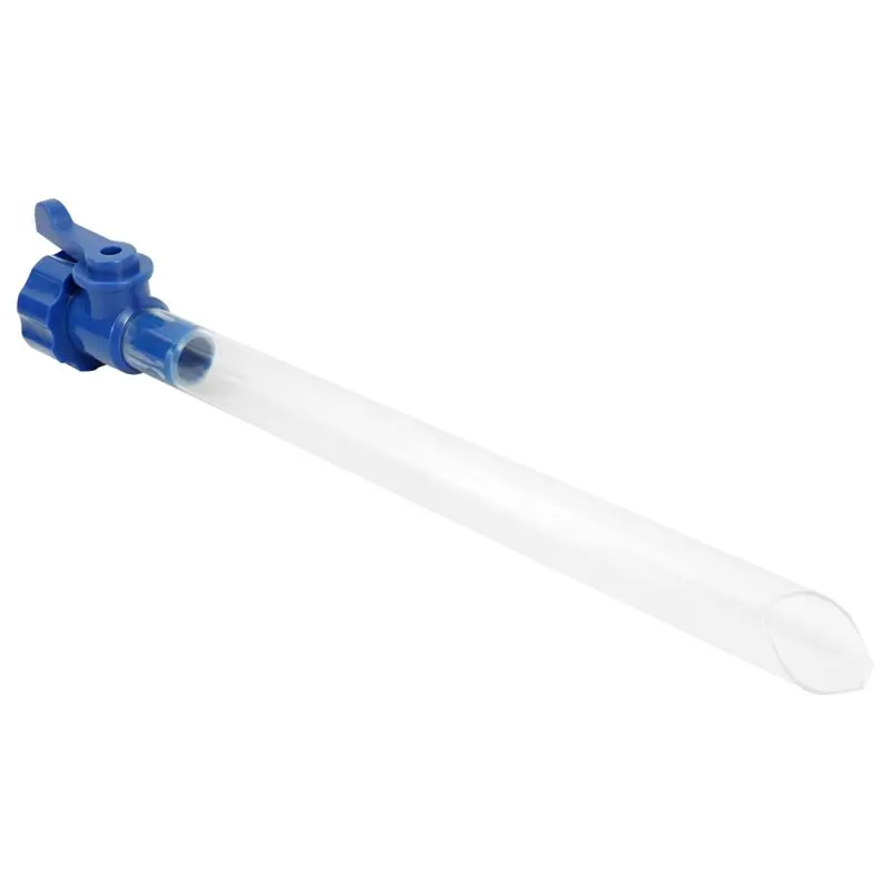 A33K-Transparent For Direct-Connect Water Fittings RV Water Tank Fill Hose With Built-In Shut-Off Valve