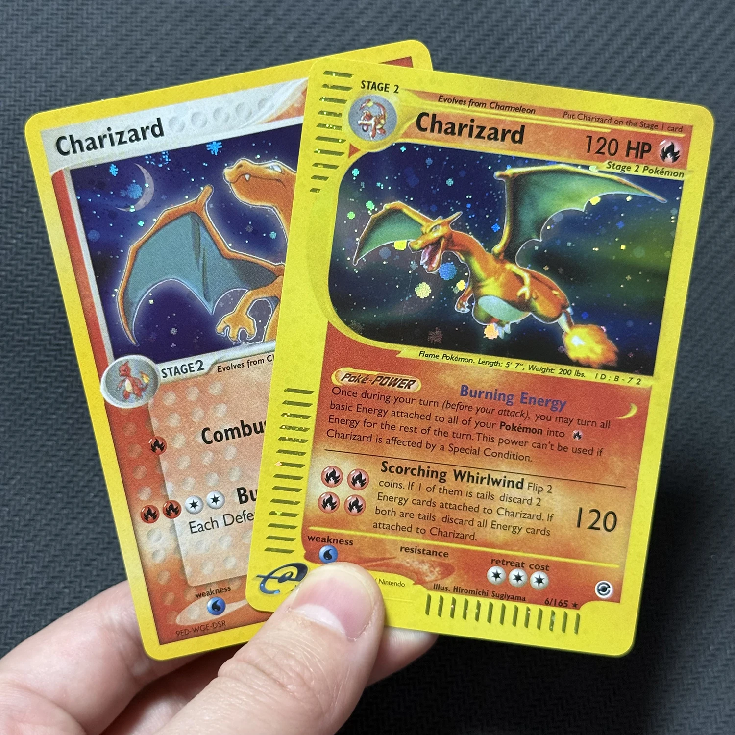 55pcs-box-ptcg-proxy-cards-galaxy-foil-dragon-charmander-ancient-mew-shining-mew-neo-charizard-board-game-collectible-cards