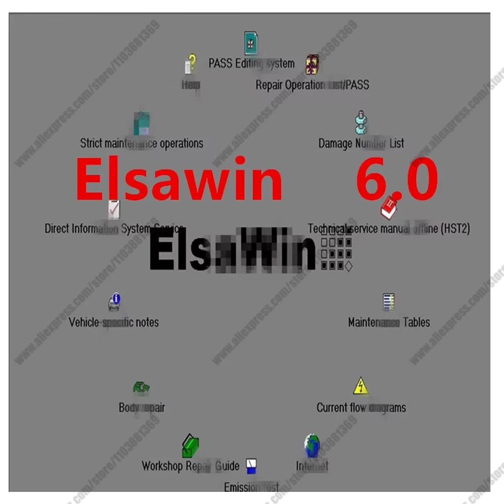 cars accessories elsawin 6.0 with etka 8.3 software Newest Repair Software Group Vehicles Electronic Parts Catalogue for V-W A-d