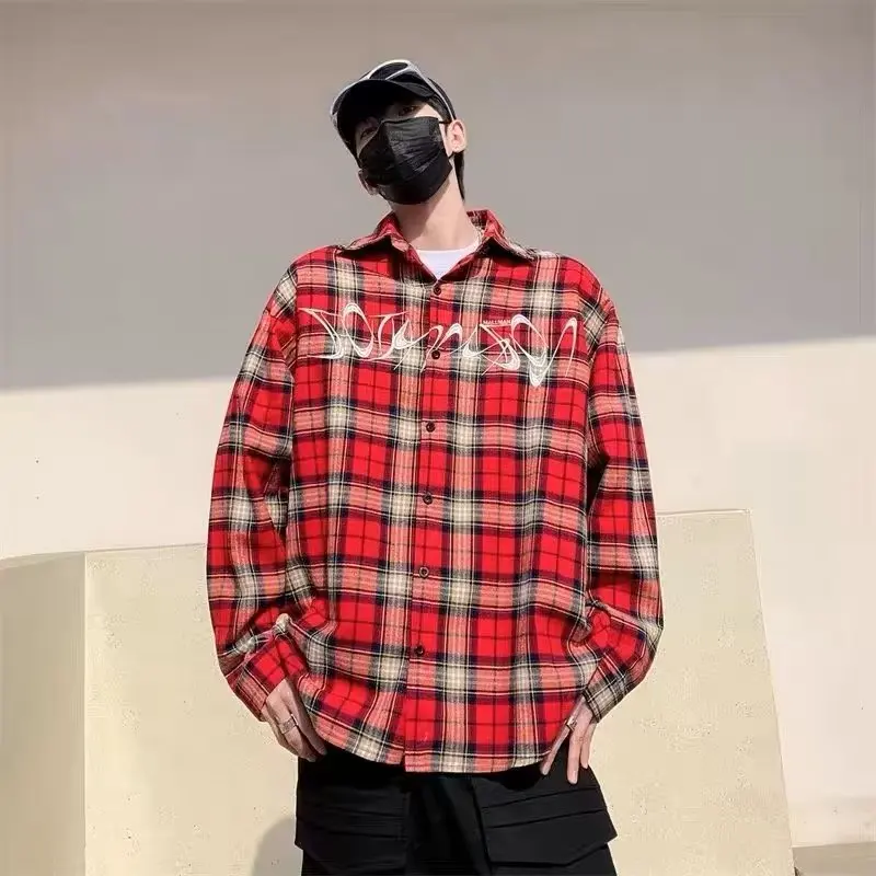 

Loose Fit Long Sve Men's irt Autumn Winter plus Size 300 Pou New Sle Casual Japanese Sle Workwear irt Jaet