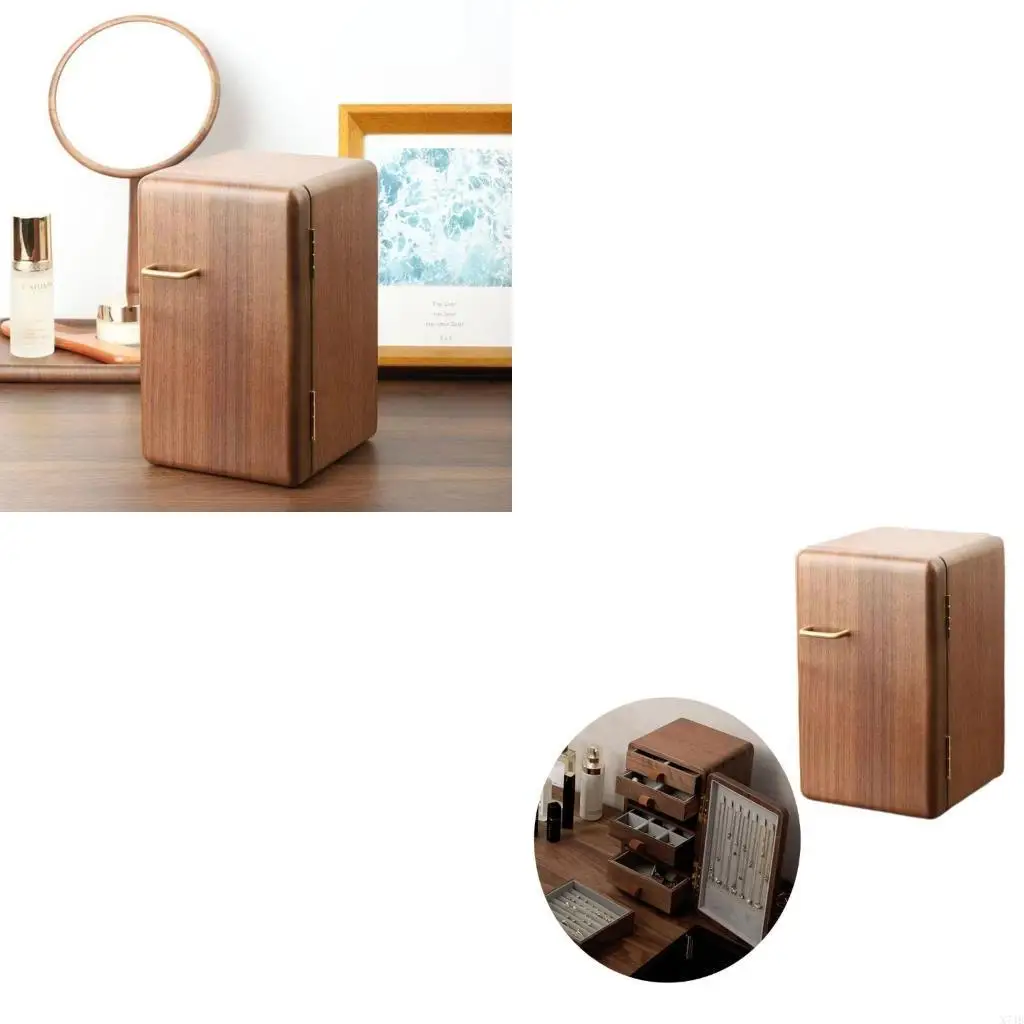 

Jewelry Box Vintage for Necklaces Rings 5Drawers Jewellery Organiser Bracelet Watch Display Box