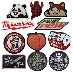 My Back Hurts Embroidery Patch on Blue Collar Worker Funny PEW Tactical Morale Patches Little Cooler Milk Emblem for Clothes