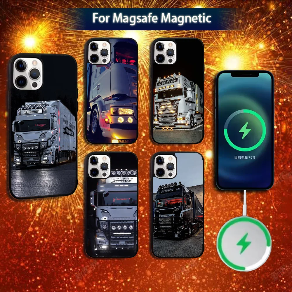 

Cool Heavy Truck Car Phone Case For iPhone 16e,16,15,14,13,12,11,Plus,Pro,Max,Mini Magsafe Magnetic Wireless Charging