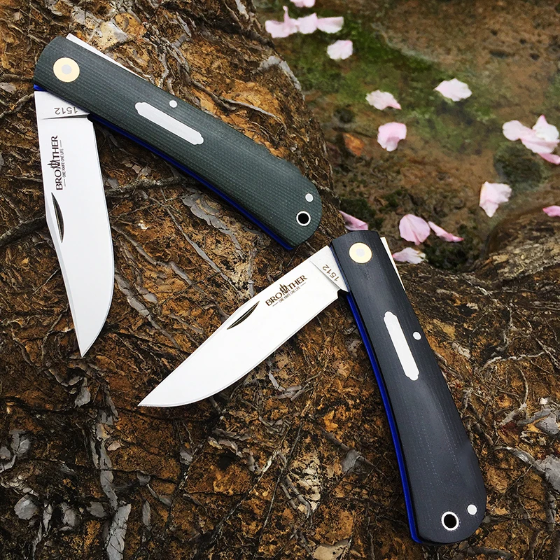 [Minghong Brother1512] cuchillos plegables de articulación deslizante, cuchillo clásico tradicional moderno, herramienta de supervivencia táctica para acampar