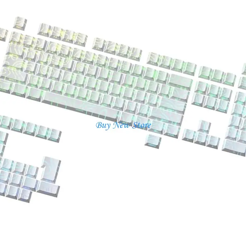 

20CE AntiWear Heat Resistant 133Keys PBT Keycaps Gradients Side Print Topographic Caps