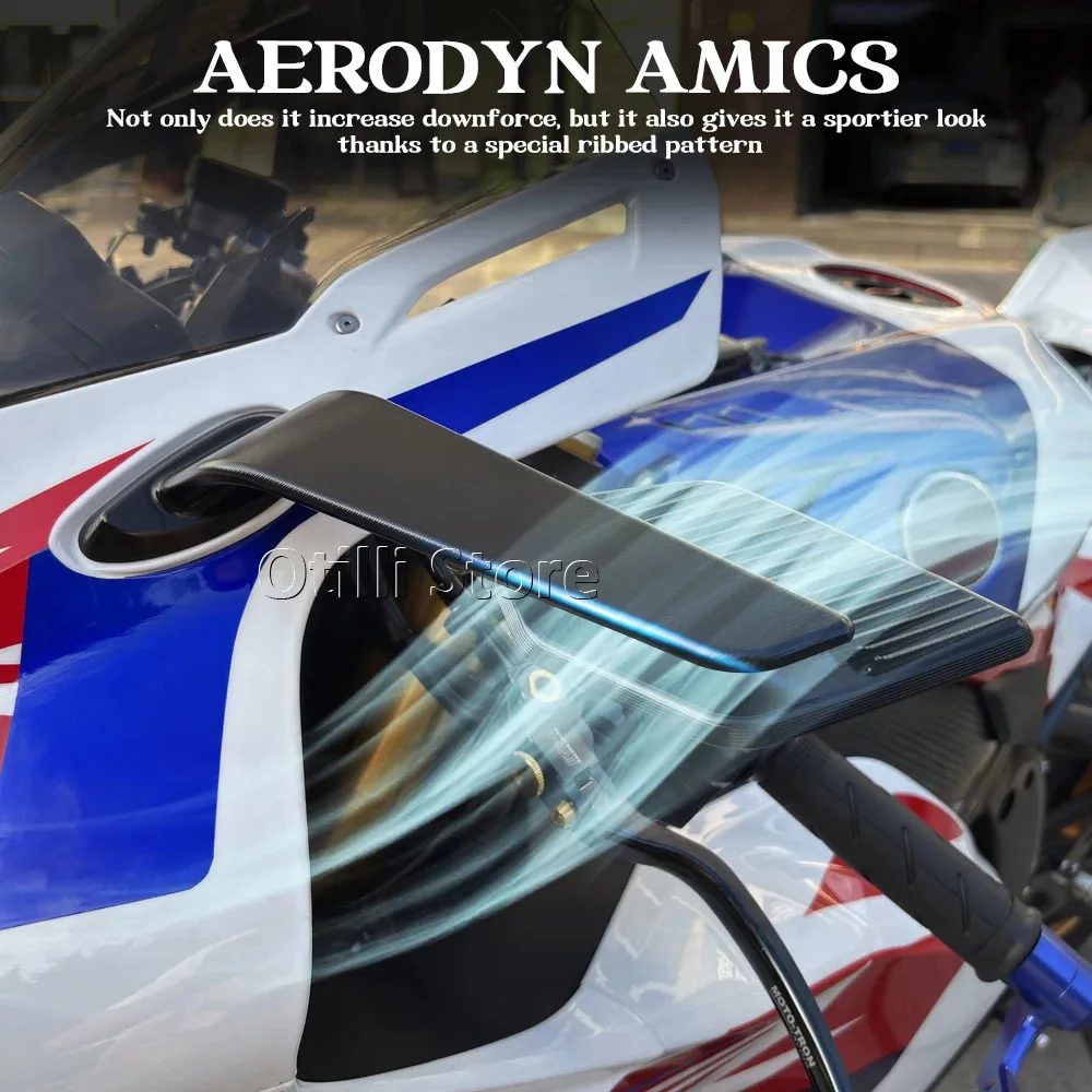 

2PCS Motorcycle Mirrors Modified Wind Wing Adjustable Rotating Rearview Mirror For Honda CBR1000RR CBR1000RR-R CBR1000 RR RR-R