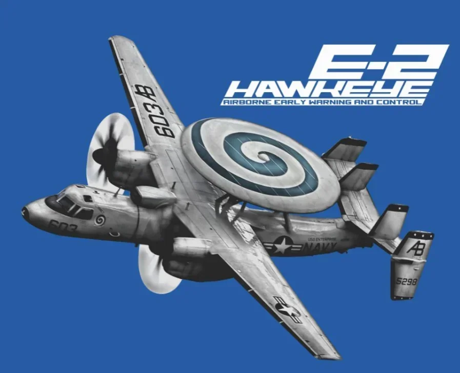 

American E-2 Hawkeye Airborne Early Warning (AEW) Aircraft T-Shirt. Summer Cotton Short Sleeve O-Neck Mens T Shirt New S-3XL