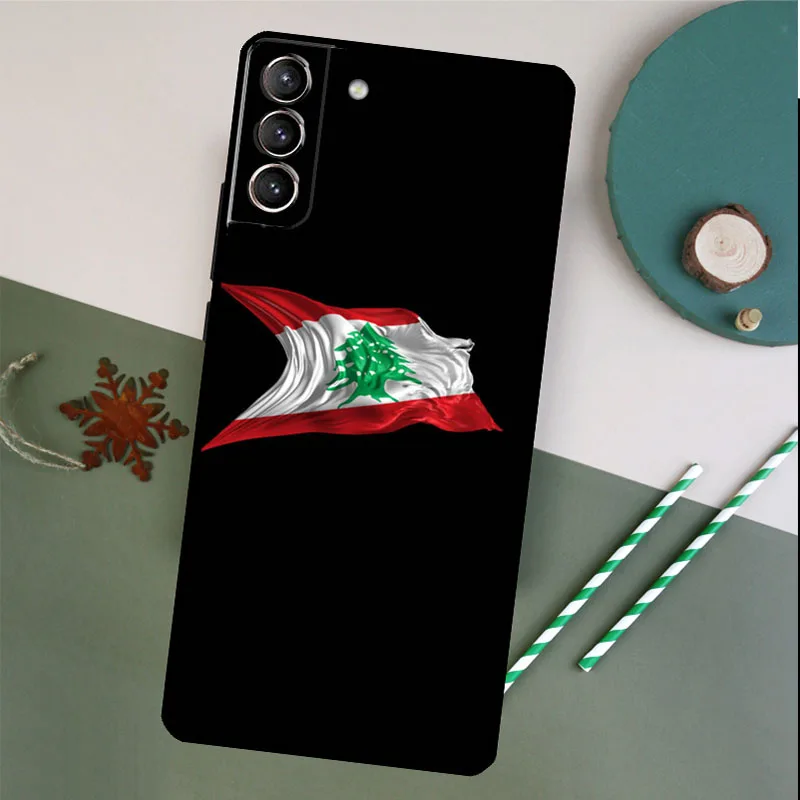 Lebanon Flag Case For Samsung Galaxy S23 S22 S21 Ultra S20 FE S10 S9 Note 10 Plus Note 20 Ultra Cover