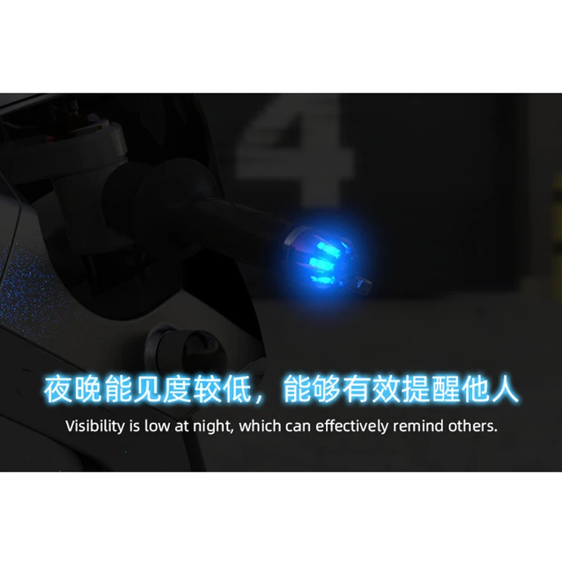 Motorcycle Handlebar Balance Head Universal Inner Diameter 1.3-2CM Grips Protection Led Signal Lights Modified Handlebar