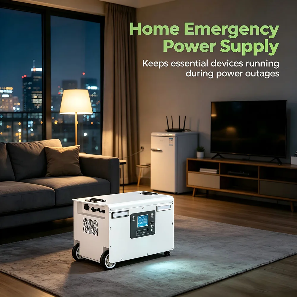 3600W Portable Power Station 3276Wh LiFePO4 Solar Generator, Home Backup Emergency Power Supply with 2 Hours Fast Charging
