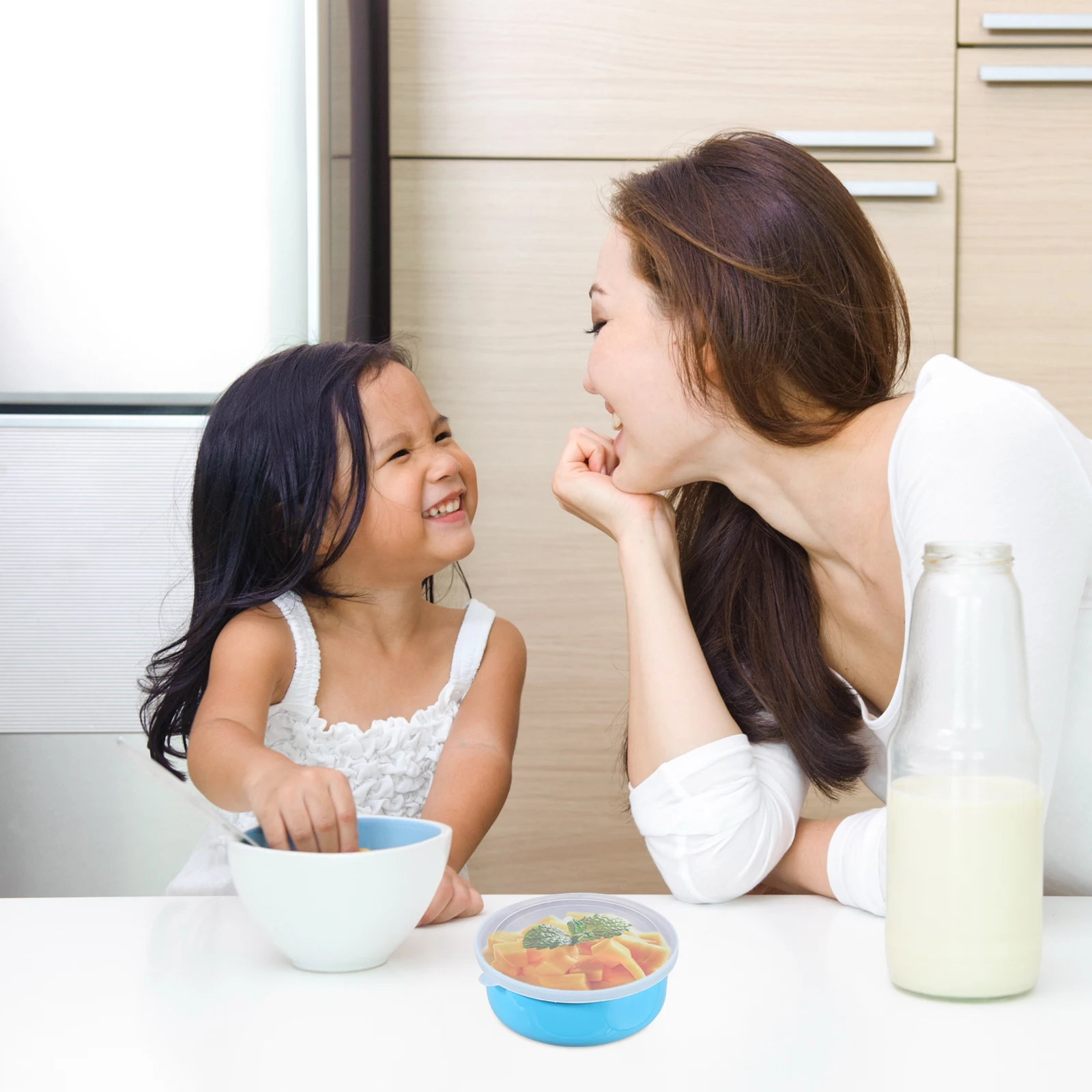 

5 pcs Stainless Steel Food Containers Lids Set Various Colors For Kitchen Storage Snack Container Lunch Box Bowl Noodle Storage