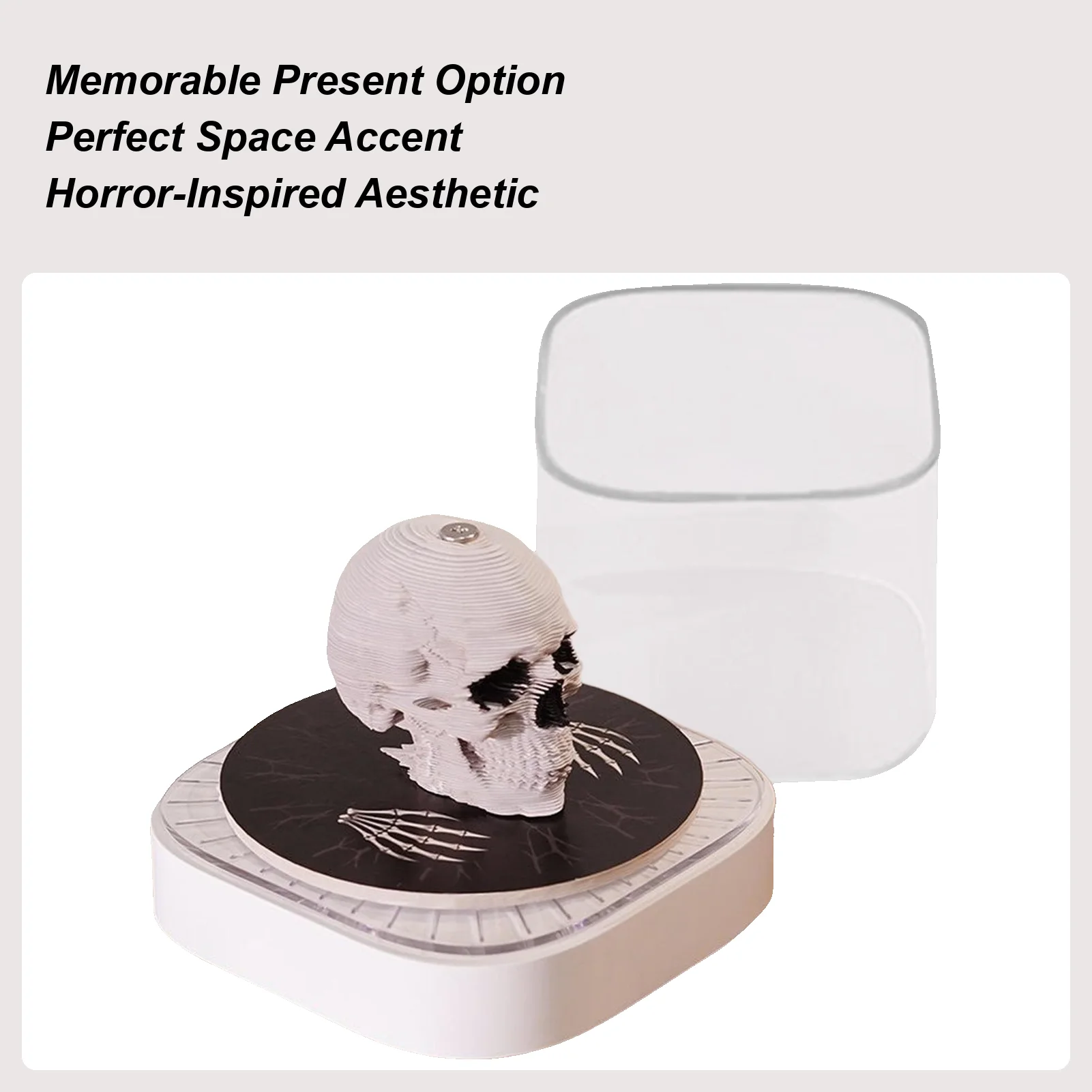 تقويم ثلاثي الأبعاد 2026 ثلاثي الأبعاد على شكل جمجمة تمزيق بعيدا مذكرة الوسادة ورقة النحت الفن التقويم للمساعدين التنفيذيين الكلية Freelancers #1