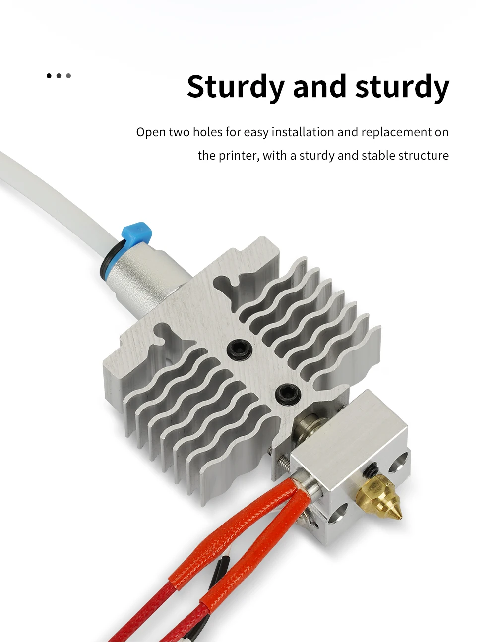 Ender 3 Neo Hotend Kit Hotend Zusammengebauter Extruder für Ender 3 V2 Neo Ender 3 Max Neo Ender 3 Neo 0,4 mm Düse – Detail 6