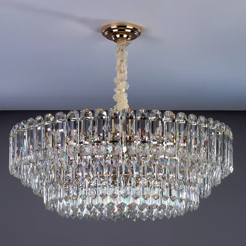 Elegant Crystal Pendant Lights Chandelier Modern Ceiling Lamp Pendant Lights Home Decoration Indoor Lighting Kroonluchter LLPL