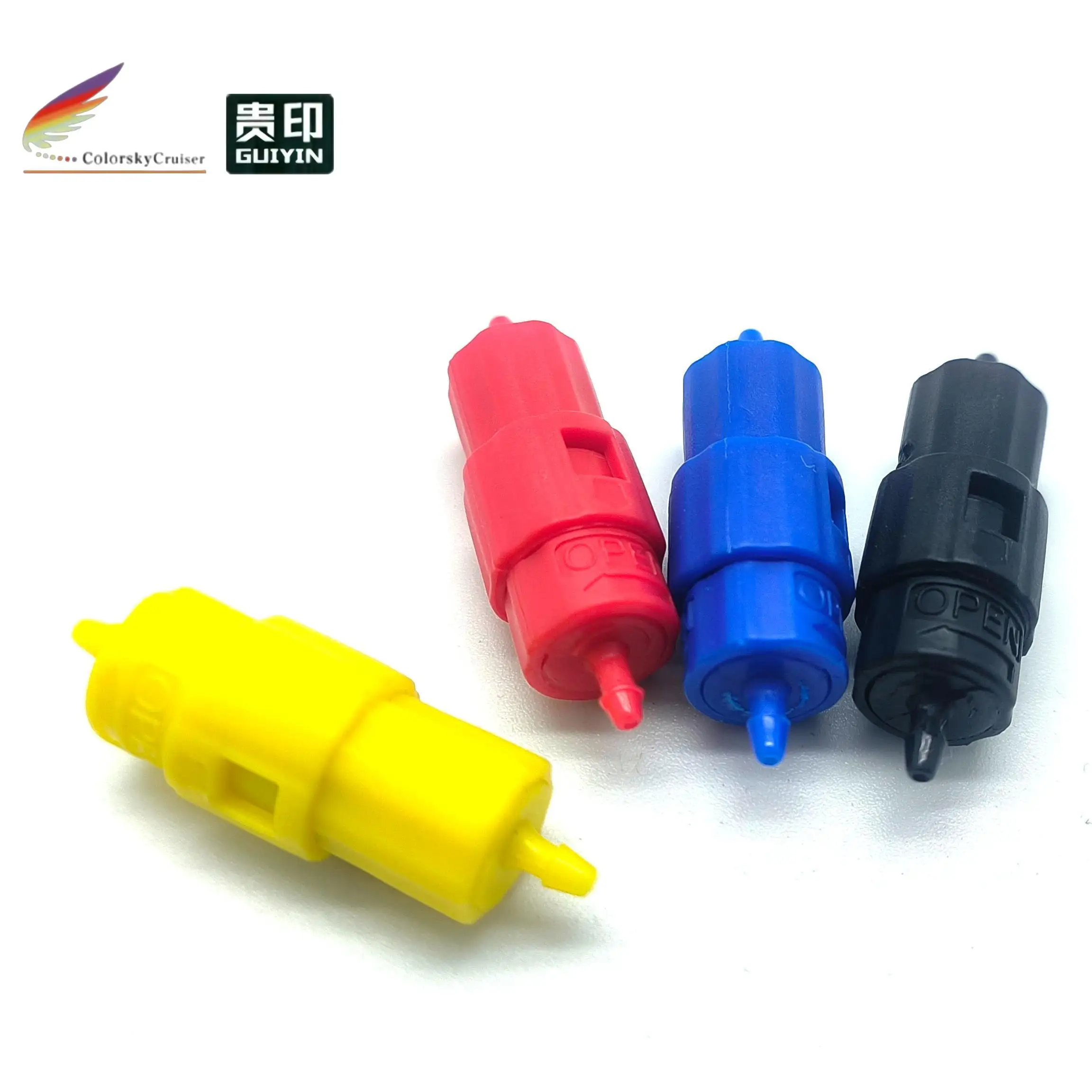 (ACC-43) 2.8mm*1.4mm 4-color Easy Connector for Ink Supply System CISS Pipeline Hose Extention, Connection and Movement
