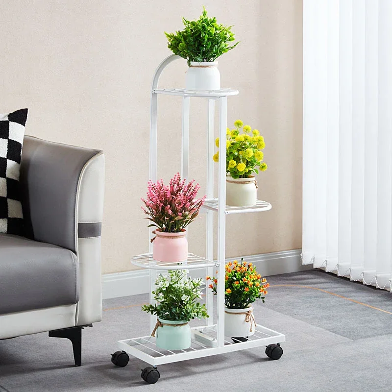 Popular Multi-layer Iron Floor Plant Stand Indoor Outdoor Flower Pot Display Rack For Home Living Room Balcony Potted Plants