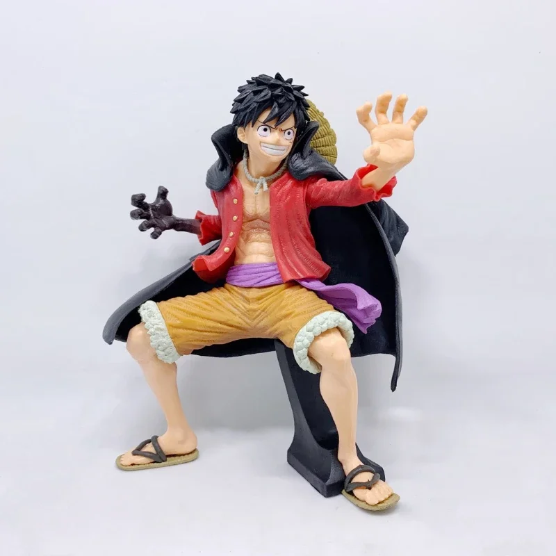 19CM One Piece Figurka anime Mundury bojowe Monkey D Luffy Figurka Luffy Figurka akcji Kolekcja Model Zabawki lalka prezent dla dzieci