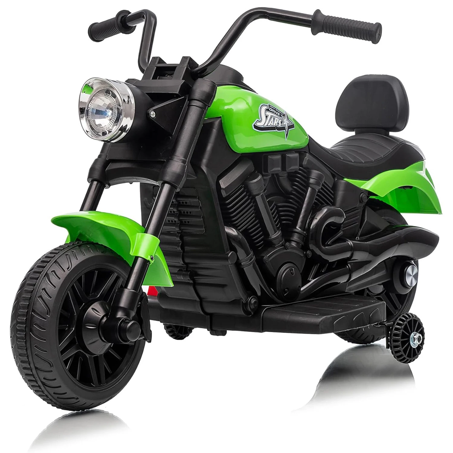 Elektrische motorfiets kinderen 6V 4.5AH motor met 2 steunwielen muziek en LED-licht voor kinderen van 3-6 jaar