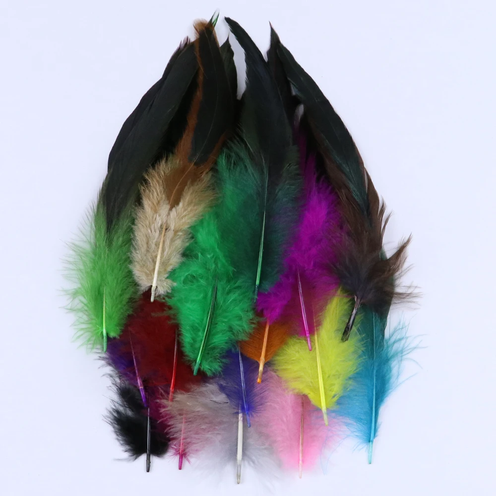 50PCS/Bag Rooster Plumes Chicken Decorative Feathers 10-15cm for DIY Jewelry Accessories Decoration Crafts
