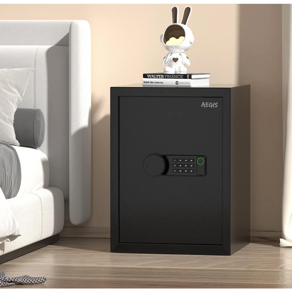Brankas Senjata Biometrik dengan Mode Senyap, Brankas Keamanan Akses Cepat Berukuran 3,7 Kaki Kubik dengan Pemindai Sidik Jari, Brankas Uang dengan Kunci B