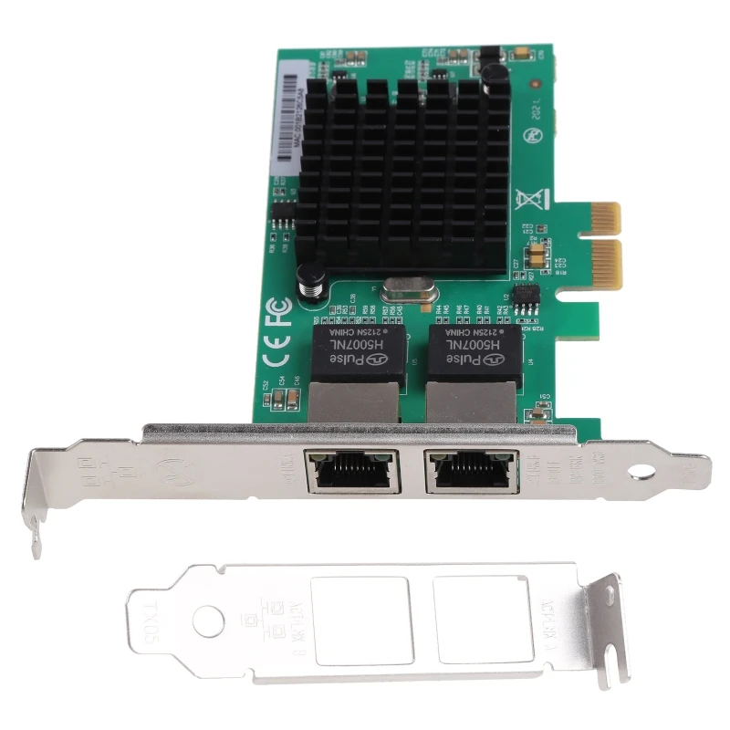Puerto dual Nic PCI para tarjeta red Gigabit para adaptador Ethernet 82575 1000Mbps 2x puertos RJ45 Red