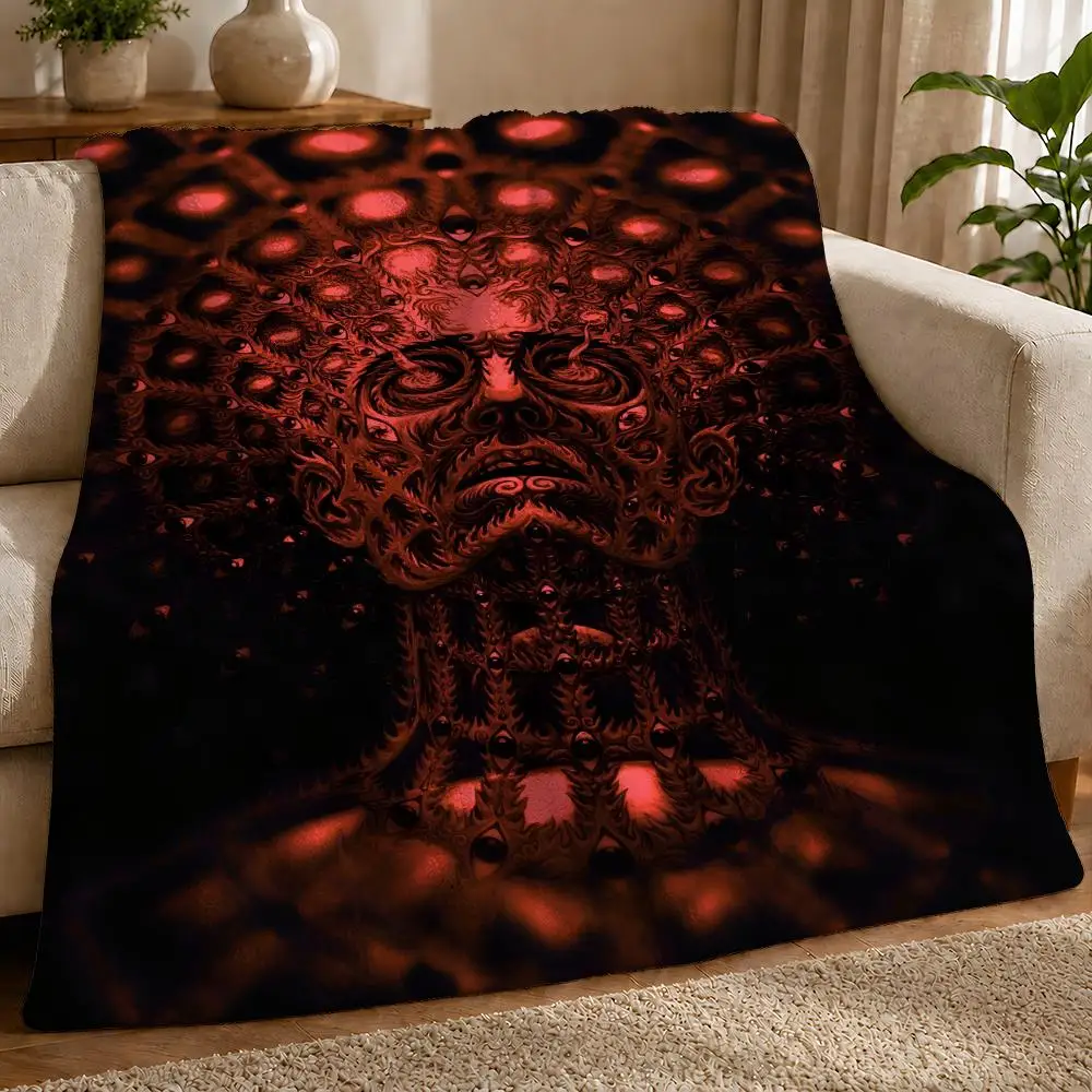 Rock Band Tool Throw 1pc Flannel Blanket Soft Lightweight Warm Cozy For Bedroom Sofa Bed
