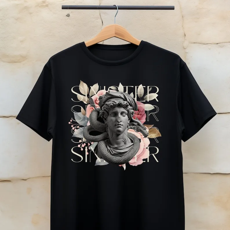 

Victorian Statue Skateboard Shirt, Alternative Apparel, Pastel Goth, Gifts for Him, Gifts for Her, Father's Day Gift, Streetwear