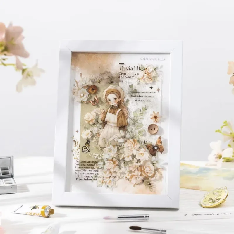 حزمة ملصقات بنمط الزهور والحبر الملون ، مواد حساب يدوية ، دفتر يوميات القصاصات ، نمط اللون ، ربط الزهور ، الإنجليزية ، ، ، من من من 20 إلى 50 #5