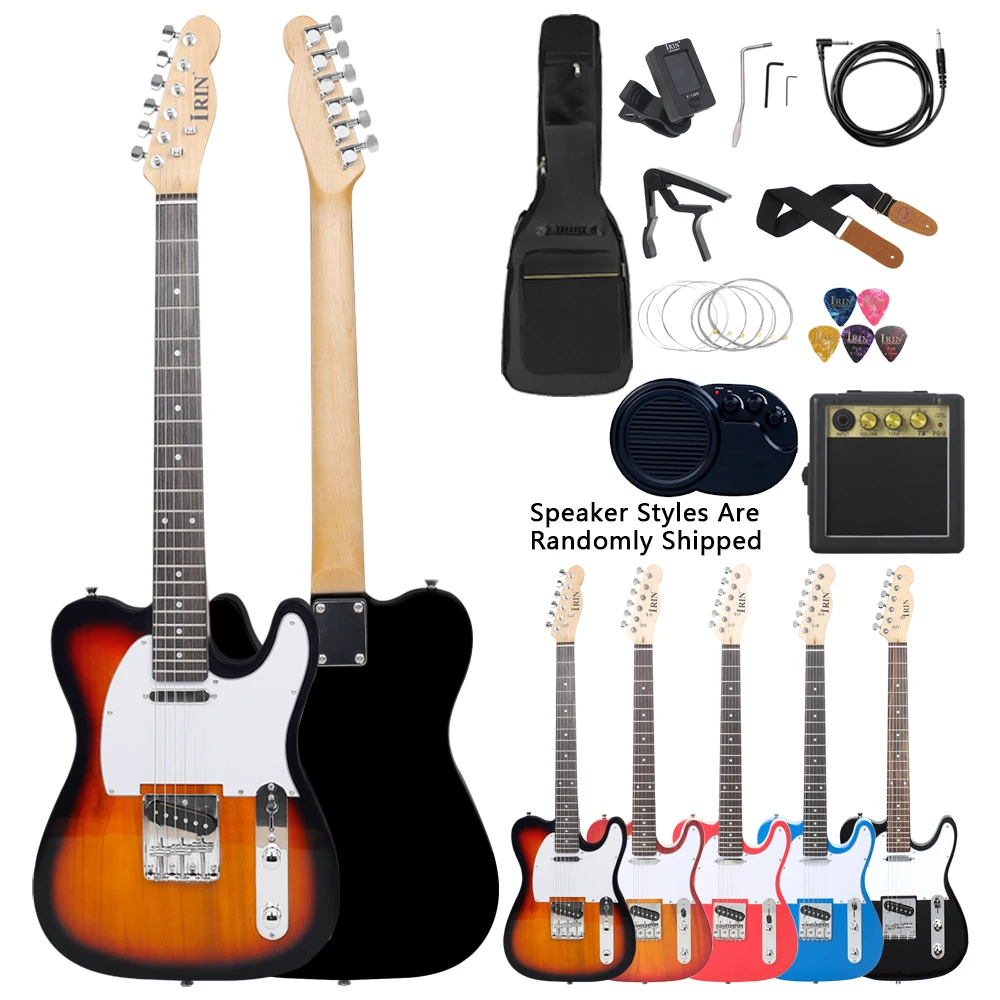 

IRIN Electric Guitar LT 6 Strings 24 Frets Electric Guitar Stringed Instruments With Bag Speaker Tuner Capo Strap Pick Accessory