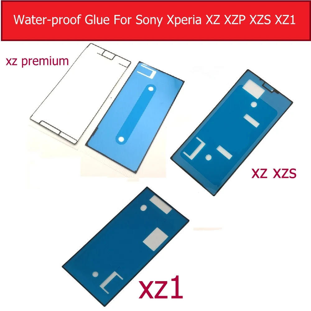 Oryginalny przedni wyświetlacz LCD Lcd wodoodporny klej do Sony Xperia XZ Premium XZ XZS XZ1 kompaktowy tylna pokrywa taśma klejąca naklejka