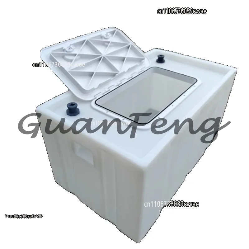 Integrated fish tank transport box with clamshell sealed box