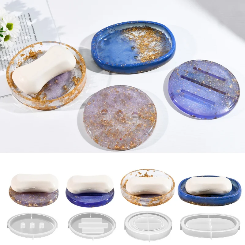 

Силиконовая форма «сделай сам», овальная с отверстием, коробка для хранения мыла, силиконовая форма, эксклюзивная трансграничная форма