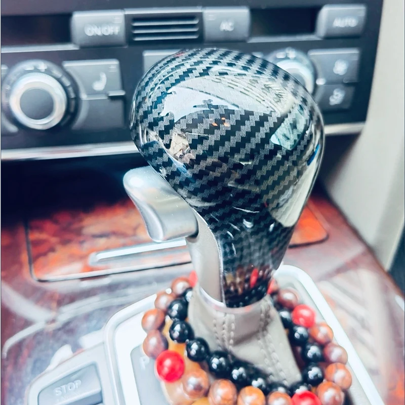 

Car Gear Shift Knob Cover For Audi A3 A4 A4L A5 A6 A6L A7 Q2L Q5 Q5L Q7 Q8 S3 S6 S7 Carbon Fiber ABS Trim Accessories Auto