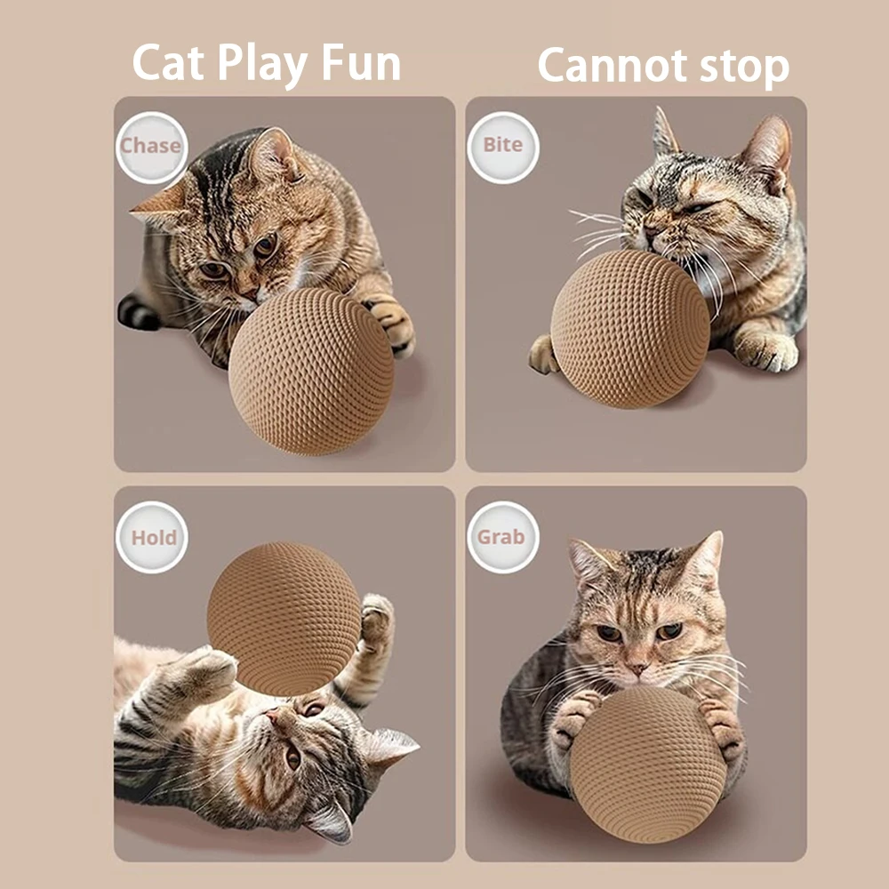 Sisal Ball Cat Toys Super Ball Relieve Boredom Molar Bite Resistant Ball Vertical Catch Ball Funny Cat Gnaw Toy Cat Claws Ball - view 3