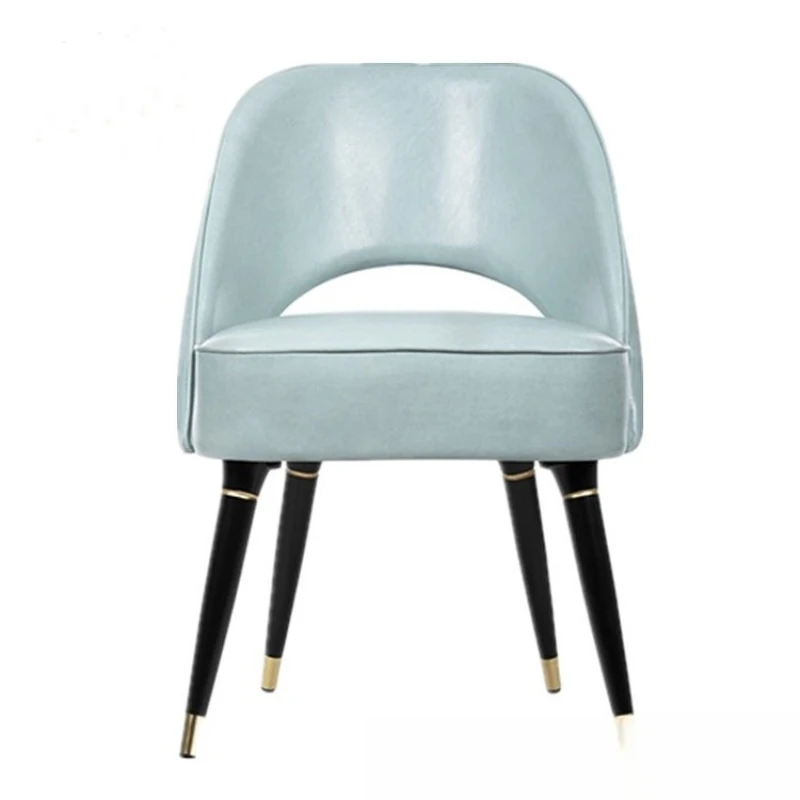 

Simple Modern Dining Chair Furniture Restaurant Cafe Fabric Single Hotel Clubhouse Office Negotiation Chair