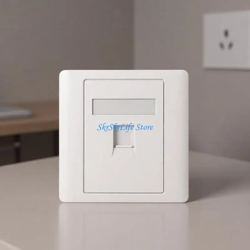 E65E Professional 4 Port 86 Type Networking Panel Support 10Gbps Housing Easy Installation Wire Socket Ethernet Accessories