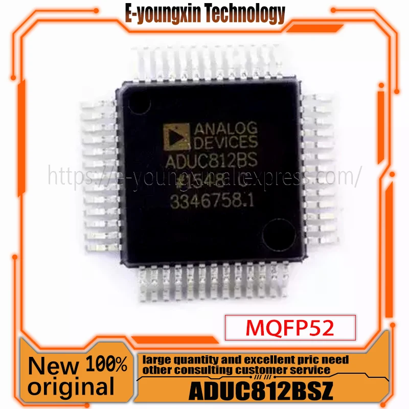 1piece ADUC812BSZ ADUC812 ADUC812BS IC MCU 8BIT 8KB FLASH 52MQFP 100% original