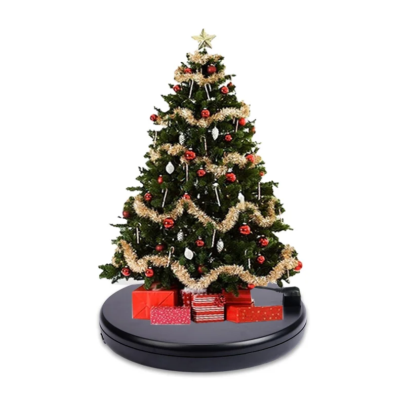 45cm Remote Control Rotating Table 360° Shooting Display Stand with Socket for  Christmas Tree Electric Rotary 100KG Load