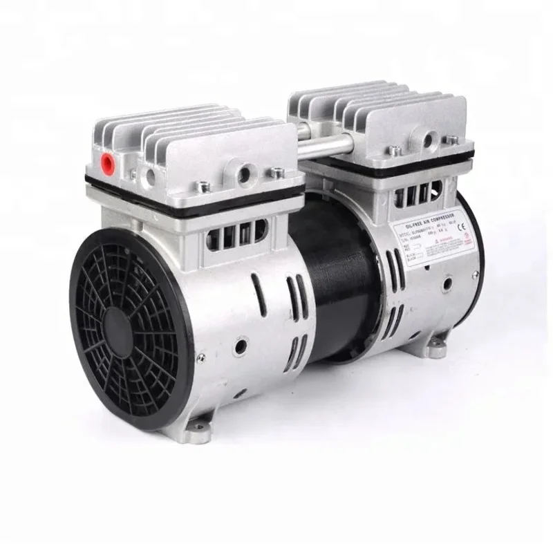 500W 67L/min mute quiet oil free AC 220V small piston high pressure membrane diaphragm air micro compressor pump