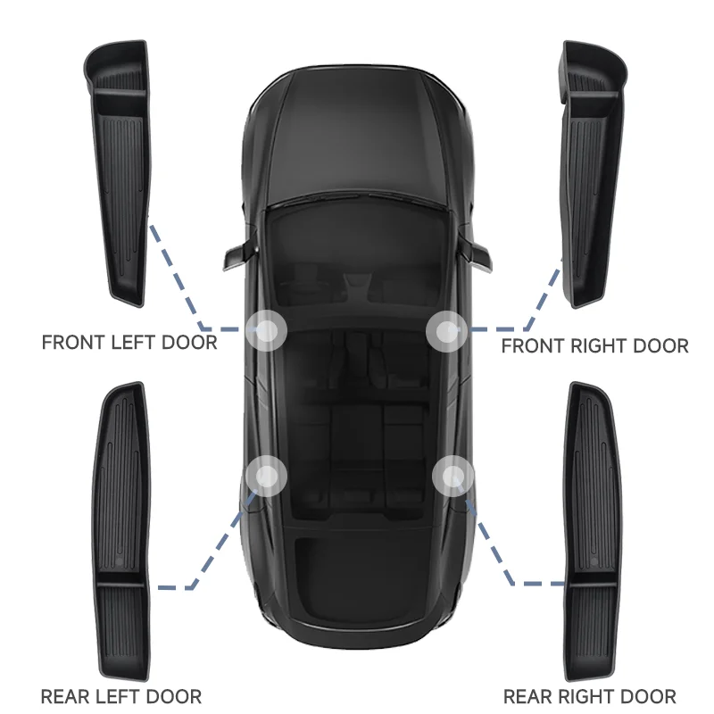 Für Tesla Model Y Juniper 2025 2026 Zubehör Tür-Aufbewahrungsorganizer Reise-Türaufbewahrungsbox für Tesla Model Y Juniper – Detail 3
