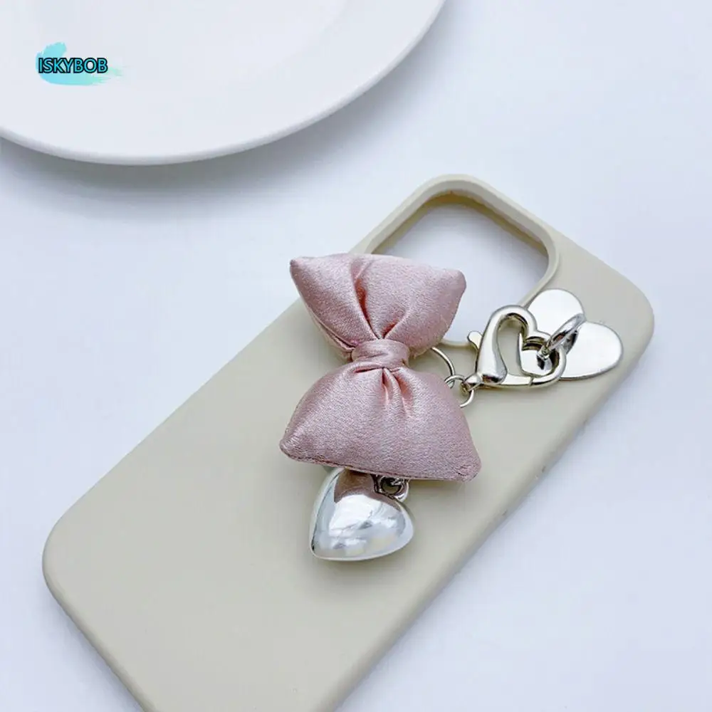

Элегантный кулон с бантом и сумкой Y2K, брелок для ключей Balletcore, подвеска для ключей, подвеска на рюкзак, цепочка для телефона с сердечком для девочек