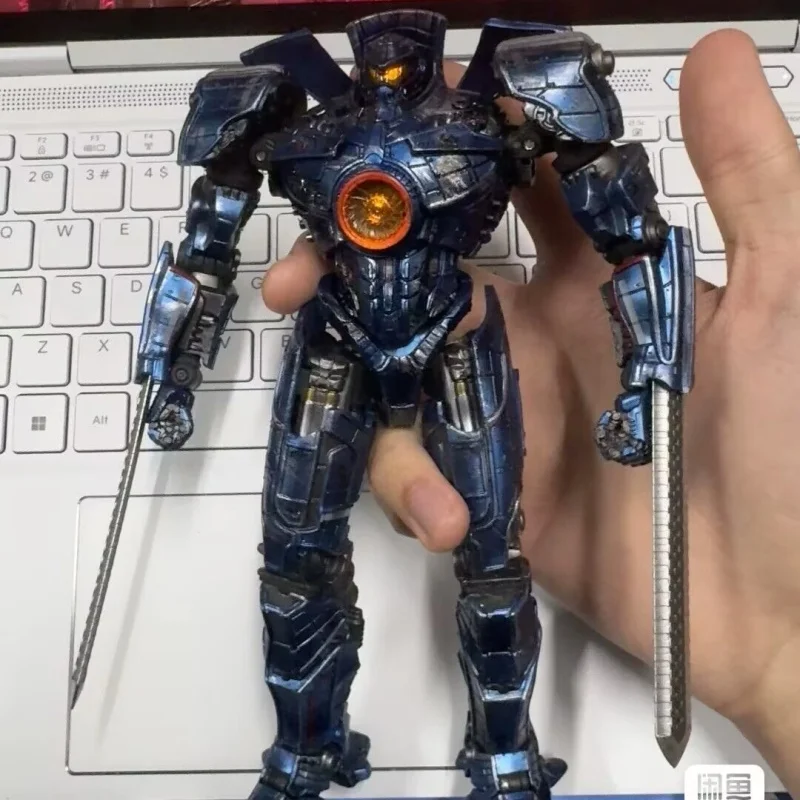 Ling Jihun Pacifics Gipsy Danger Youth Edition 8 pollici 20 cm Kit modello illuminato a LED Mecha Action Figures Giocattoli da collezione Regali