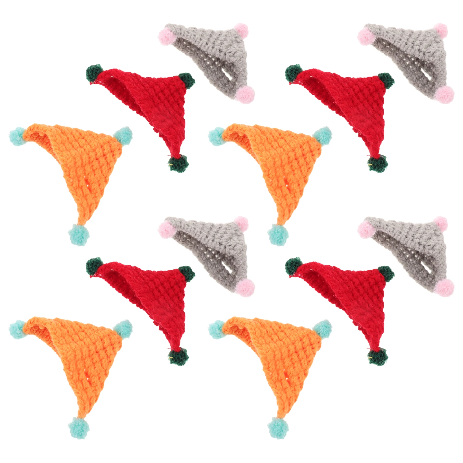 12 قطعة صغيرة ل قبعة صغيرة زجاجة توبر الحيوانات الأليفة Diy بها بنفسك الحرفية الزينة محبوك قبعة للكلاب مصغرة القبعات الصوفية القبعات