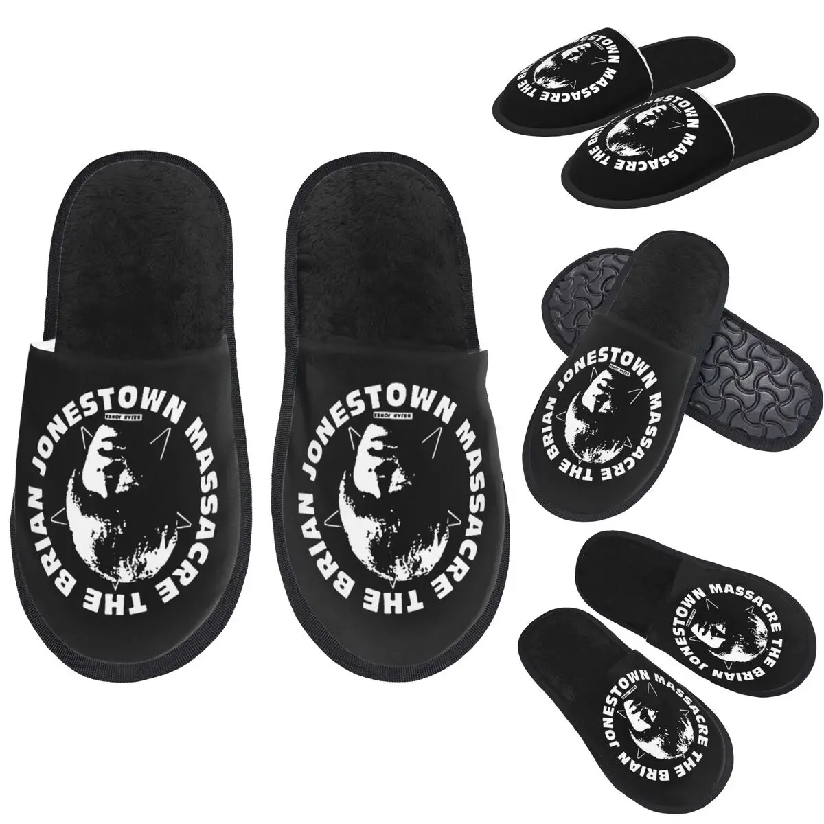 

Custom Brian Jonestown Massacre Slippers Memory Foam Warm Soft Women House Slipper Indoor Comfy Shoes