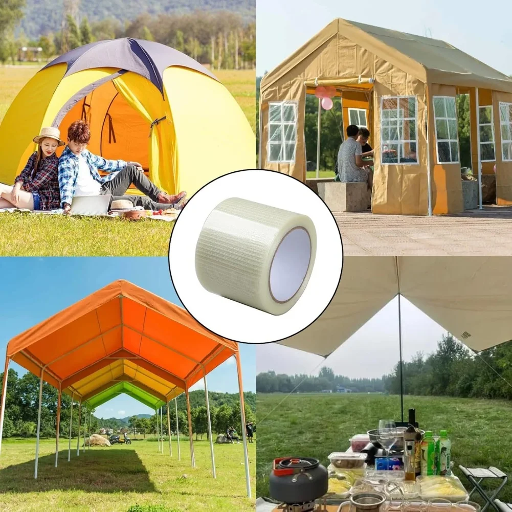 

For Waterproof Repair Tape for RV Awning Tent Patch Kit with Fiberglass and Strong Adhesion for Various Materials