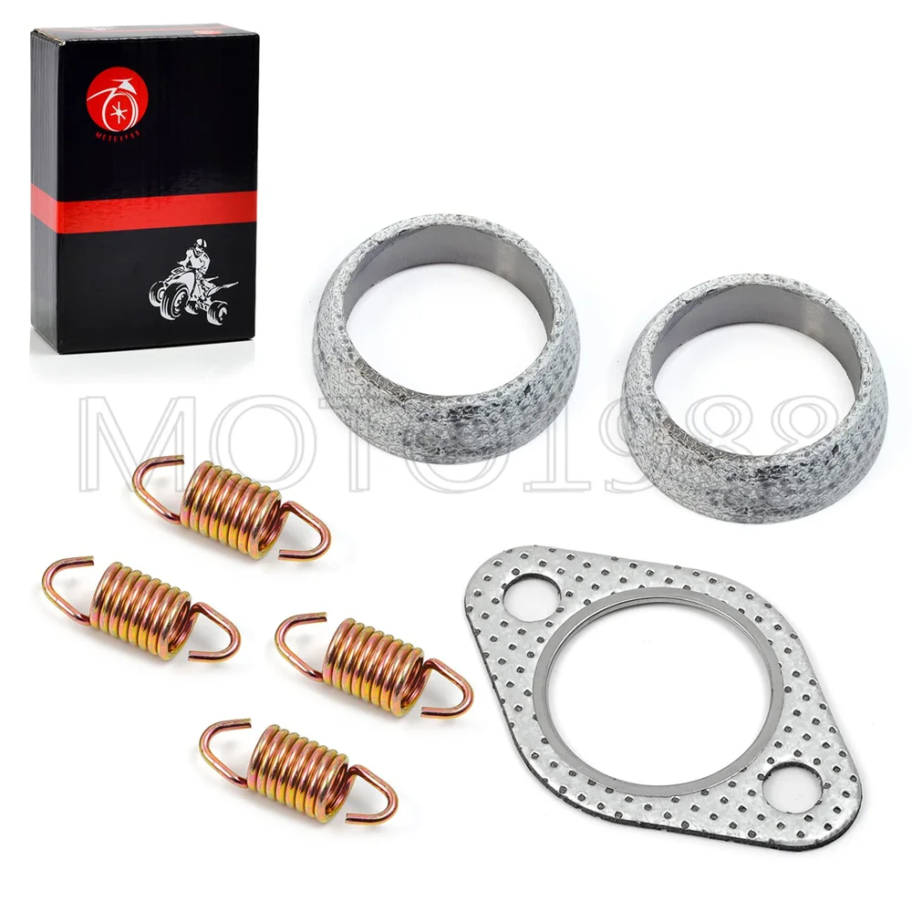 Exhaust Gasket Seal Spring Rebuild Kit for Polaris Sportsman Ranger Scrambler Hawkeye Worker 400 425 450 500 3085075 5243518